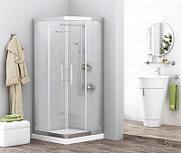 Душевой уголок WasserKraft Amper 29S03 квадратный раздвижной  арт.9061837
