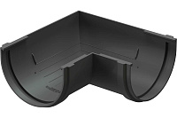 Элемент угловой 90градусов  PREMIUM D120мм DOCKE PVSC-1086 графит