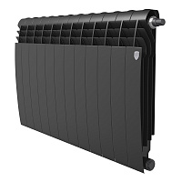 Радиатор биметаллический BiLiner 500мм VR 12 секций Noir Sable Royal Thermo RTBNSVR50012