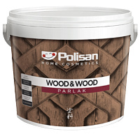 АкваЛак защитный для дерева WOOD&WOOD ANTI AGING глянцевый бесцветный Polisan 57500000600 (0.75л)