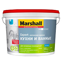 Краска латексная Marshall Export Кухни и ванные Белая 2.5 л