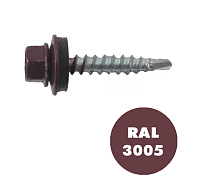 Саморез кровельный красный MIXTON 4.8*29 RAL3005 150шт