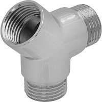Тройник Y-образный Masterprof хром 1/2" резьба внутренняя-наружная MPF ИС.072746