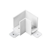 Соединитель трековый 1фаз TETA L-образн. для PRO белый LightStar 505126