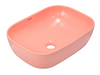 Раковина накладная K-M6513PIK 455*320*135мм розовый матовый HOLLER 342946
