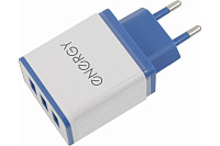Устройство сетевое зарядное ENERGY ET-34, 3 USB разъема белый 104292