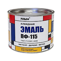 Эмаль РЕЛЬЕФ ПФ-115 синяя 1.8 кг