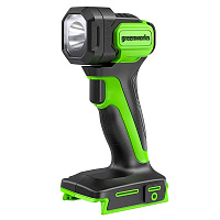 Рабочий LED-фонарь аккумуляторный Greenworks G24SL200, 24В, 200 лм, скоба, без АКБ и ЗУ(тушка) (3502407)