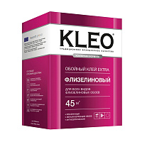 Клей для флизелиновых обоев Extra ПРОМО  55м2+10% KLEO (0.42кг)