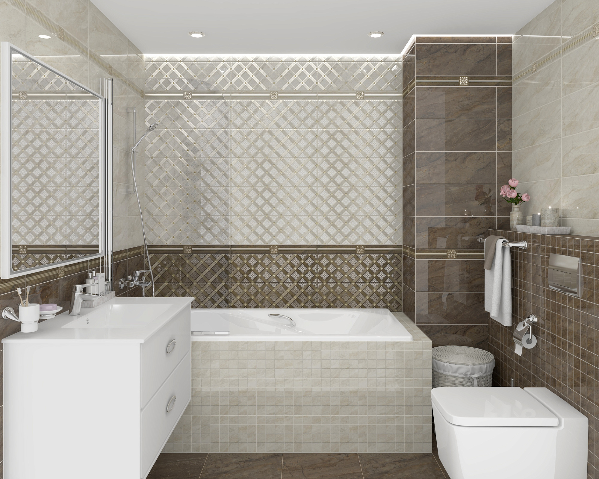 Плитка настенная Royal коричневая 20*60см Laparet 60046 доставка Нижний Новгород 1 Плитка настенная Royal коричневая 20*60см Laparet 60046 купить 1