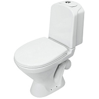 Унитаз-компакт CLASSIC DM сиденье дюропласт косой выпуск белый Sanita Luxe CSCSLCC01040611