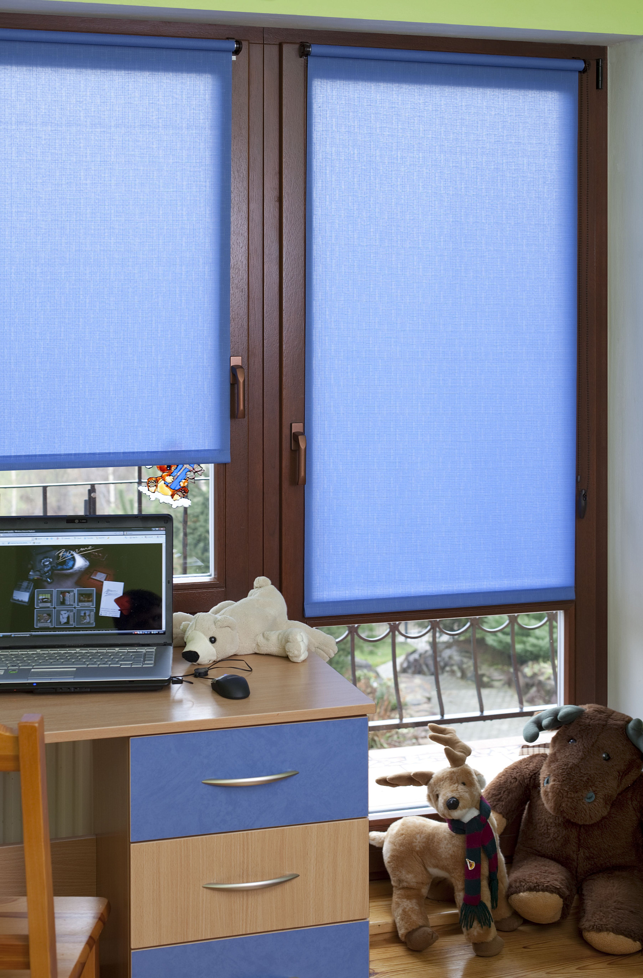 Миништора рулонная SEASONS Shantung 70*150 см цвет синий 0011, Franc Gardiner 07790221 купить 1