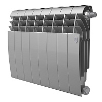 Радиатор биметаллический BiLiner 350мм VR 8 секций Silver Satin Royal Thermo RTBSSVR35008