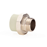 Муфта разъемная PPR 32*1"  Lammin наружная резьба полипропиленовая серая Lm31061032025G