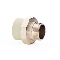 Муфта разъемная PPR 32*1" Lammin наружная резьба полипропиленовая серая Lm31061032025G Муфта разъемная PPR 32*1" Lammin наружная резьба полипропиленовая серая Lm31061032025G