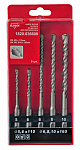Бур SDS+ (набор) Elitech ф5-6*110, ф6-8-10*160мм (5шт) пласт. коробка (1820.036600)