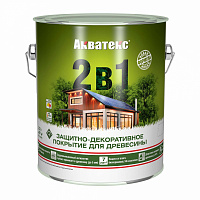 Покрытие защитно-декоративное для дерева "2 в 1" палисандр Акватекс 18124 (2.7л)