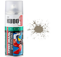 Грунт-эмаль аэрозольная Kudo для пластика RAL 8017 Коричневая 0.52 л