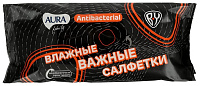 Салфетки влажные антибактериальные Family 70шт Aura 29030/914-029