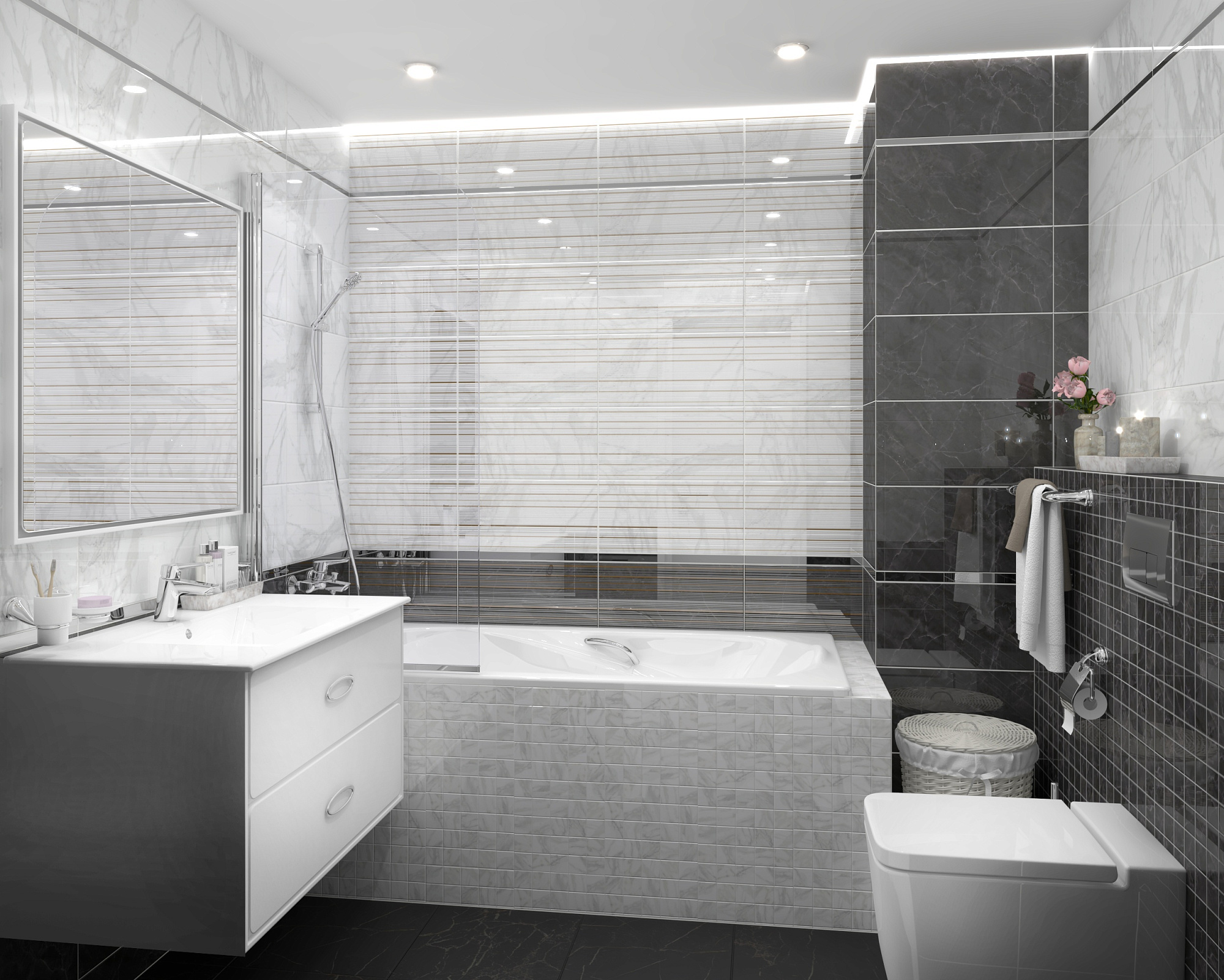 Плитка настенная Olimpus черная 25*50см Laparet 34030 доставка Нижний Новгород 5 Плитка настенная Olimpus черная 25*50см Laparet 34030 купить 5