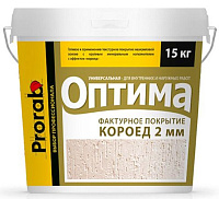 Штукатурка фактурная ОПТИМА "Короед 2мм" 001 POK2-001-15 Prorab (15кг)