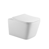 Унитаз подвесной безободковый 520*340*355мм HOLLER BLOCK MW D-PM3651-WHITE