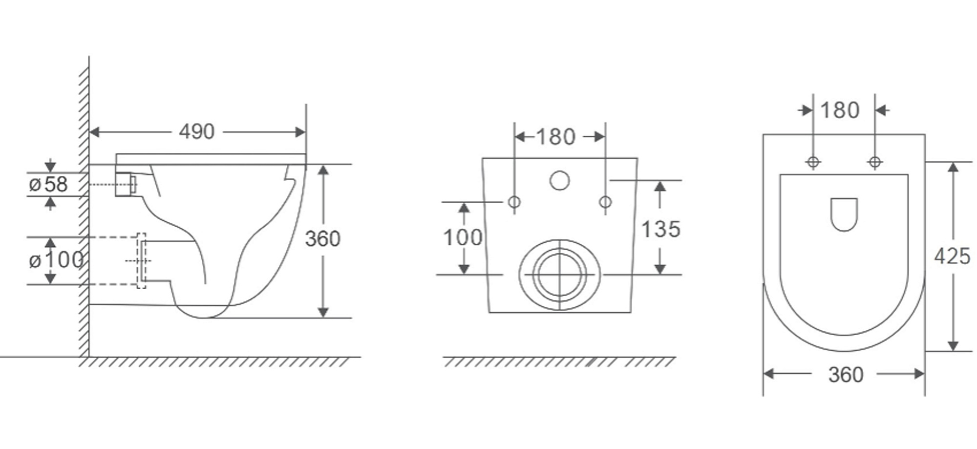 Унитаз подвесной безободковый POINT T 490*360*360мм с сиденьем микролифт HOLLER T-203 доставка Нижний Новгород 1 Унитаз подвесной безободковый POINT T 490*360*360мм с сиденьем микролифт HOLLER T-203 купить 1