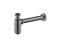 Сифон оружейная сталь хром Aquatek AQ6014BGM