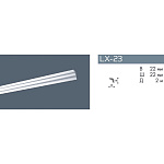 Профиль декоративный LX-23 2м, NMC DSMSL00230