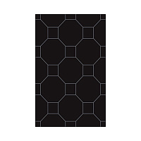 Вставка настенная Martynika Nero Inserto, 25*40см Ceramika Paradyz