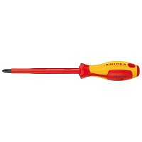 Отвертка Диэлектр Крестовая Knipex PH1*80мм (№1) 1000В KN-982401
