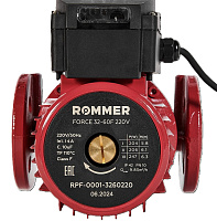 Насос циркуляционный FORCE фланцевый 3-х скоростной 32-60F Rommer RPF-0001-3260220 Насос циркуляционный FORCE фланцевый 3-х скоростной 32-60F Rommer RPF-0001-3260220