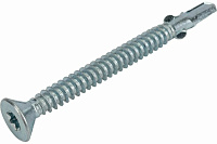 Саморез флюгель 4.8*45мм 150штук цинк Daxmer 00-00460272