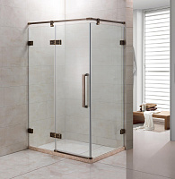 Душевое ограждение Grossman ST-120BRQL, прозрачное стекло, профиль бронза 120*80*200