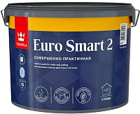 Tikkurila Euro Smart 2 краска для стен и потолков белая (База VVA) 9 л