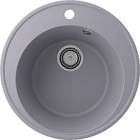 Мойка для кухни Ulgran Quartz Nora 485-05 кварцевая круглая D48.5см бетон