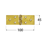Петля строительная DMX Z100c  100*45*1.5мм