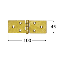 Петля строительная DMX Z100c  100*45*1.5мм