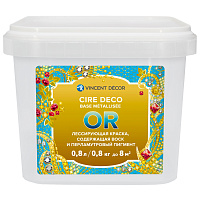 Сир Деко база Металлизе Золото лессирующая матовая, Vincent Decor (0.8л)