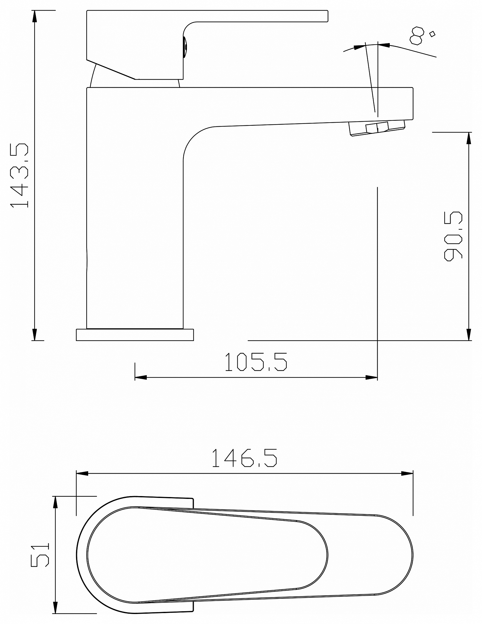 Смеситель для раковины ARGO 35-04L TIMOS купить 1