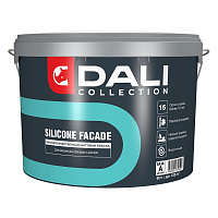 Краска для фасадов и цоколей SILICONE FACADE белая база A Dali (9л)