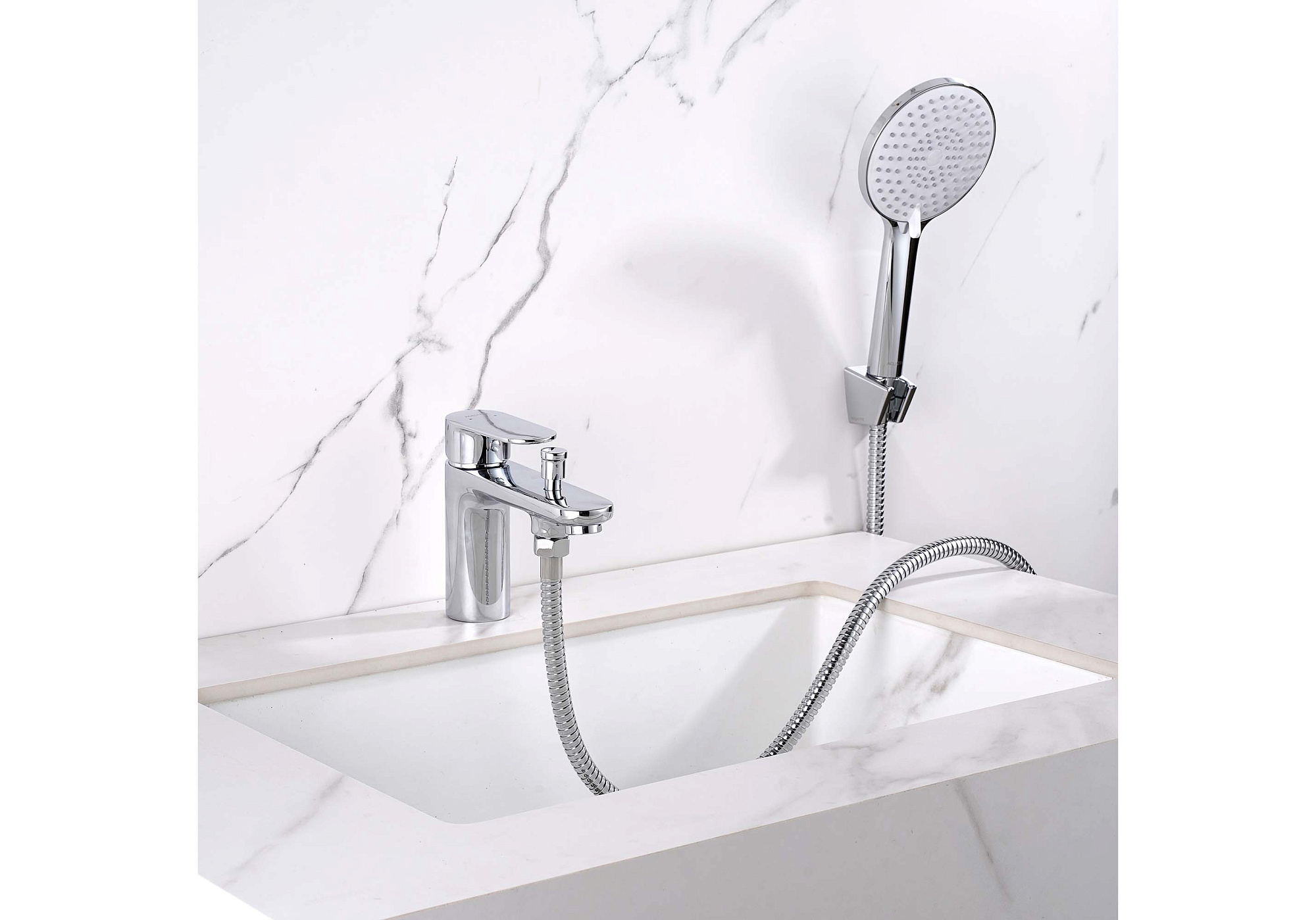 Смеситель НИКА на борт ванны врезной 1 отверстие хром Aquatek AQ1844CR купить 4