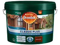 Пропитка-антисептик Omnitex by Pinotex Classic Plus 3 в 1 Красное дерево (9л)