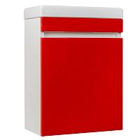 Тумба Compact с умывальником COMO 40, Люкс подвесная красная Style Line СС-00000418