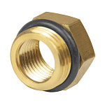 Переходник для манометров 1/4"*3/8" гайка-шайба СТМ CR14F38K