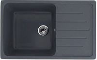 Мойка кухонная Ulgran U-400 343 прямоугольная 1 чаша 75*49.5см антрацит