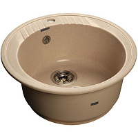 Мойка кухонная GranFest RONDO GF-R-520 круглая D=520мм бежевый