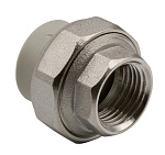 Муфта комбинированная с внутренней резьбой EVER plast 20*1/2" серый 515314