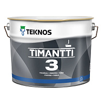 Краска Teknos Timantti 3 белая глубокоматовая (База PM1) 2.7 л
