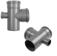 Крестовина малошумная для канализации 110*110*50/87.5° Lammin Lm39021010509 (27/1)